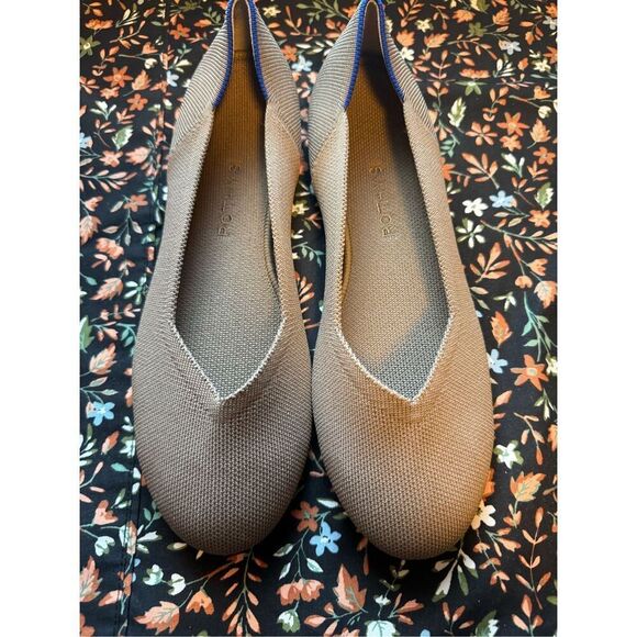 Rothys size 11 women’s ballerina round toe flats brown shoes - New - Picture 2 of 5